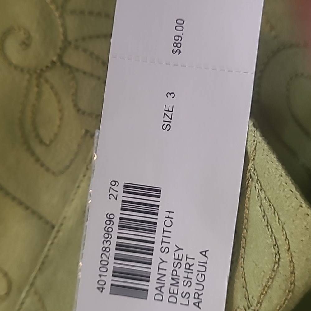 Chico's olive green shirt - Picture 4 of 6